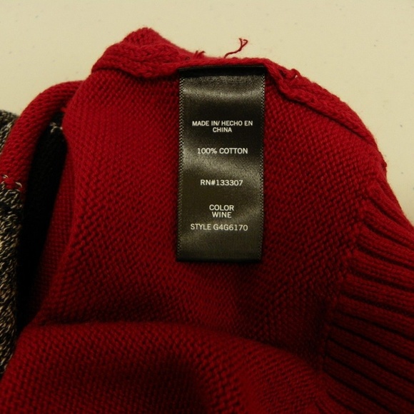 Geoffrey Beene Sweater Crew Neck Argyle Pullover - Picture 7 of 7